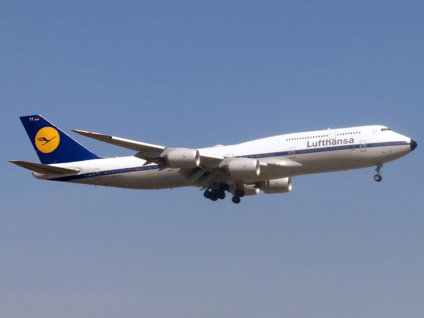 Boeing 747-8 in vlucht