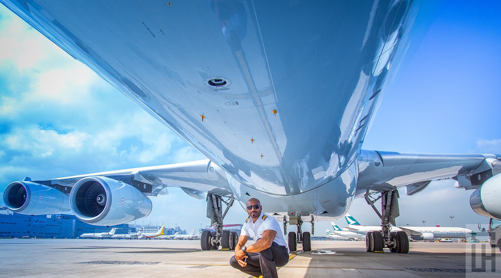 Airbus A340 in vlucht