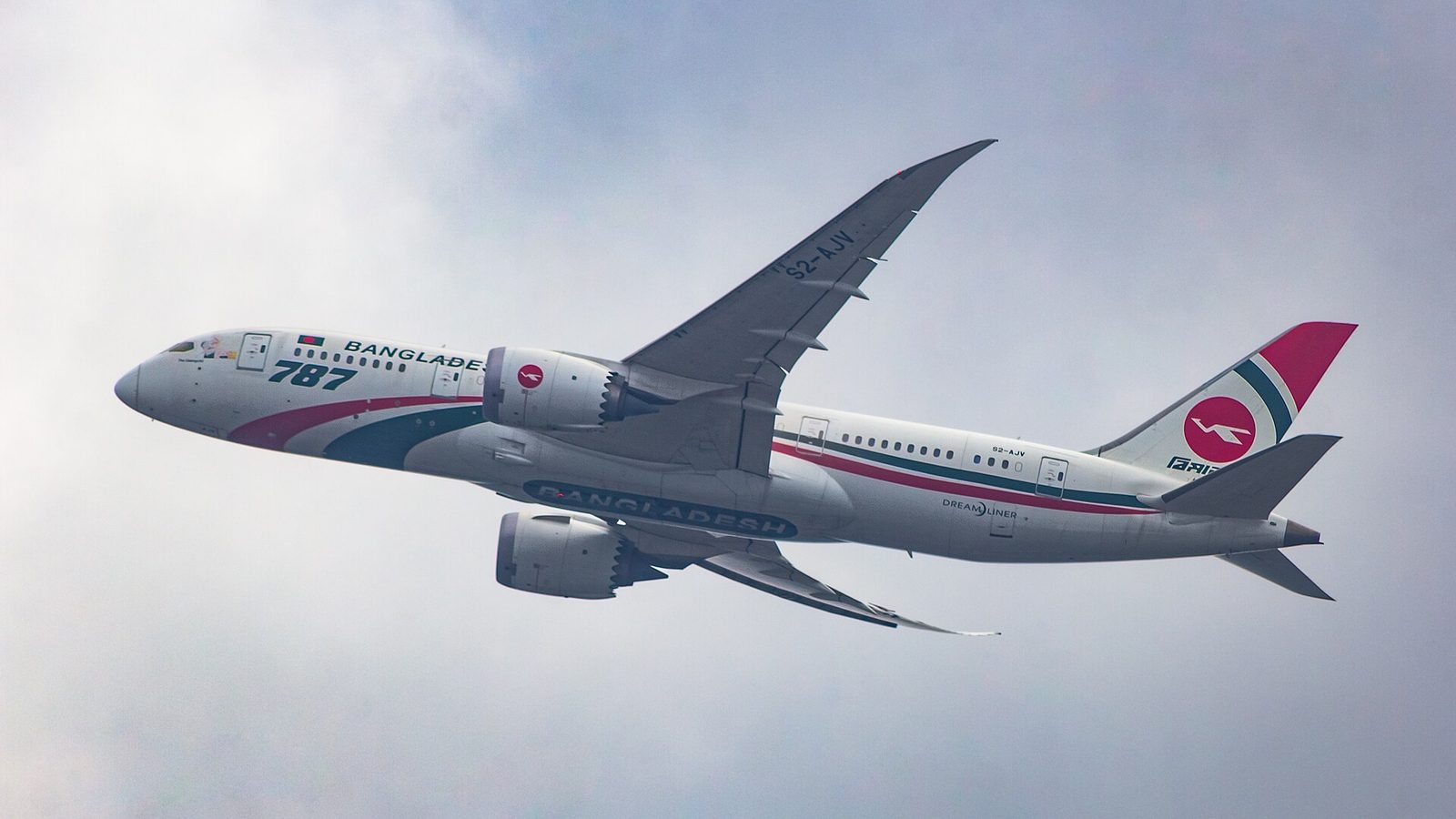 Boeing 787 Dreamliner in vlucht