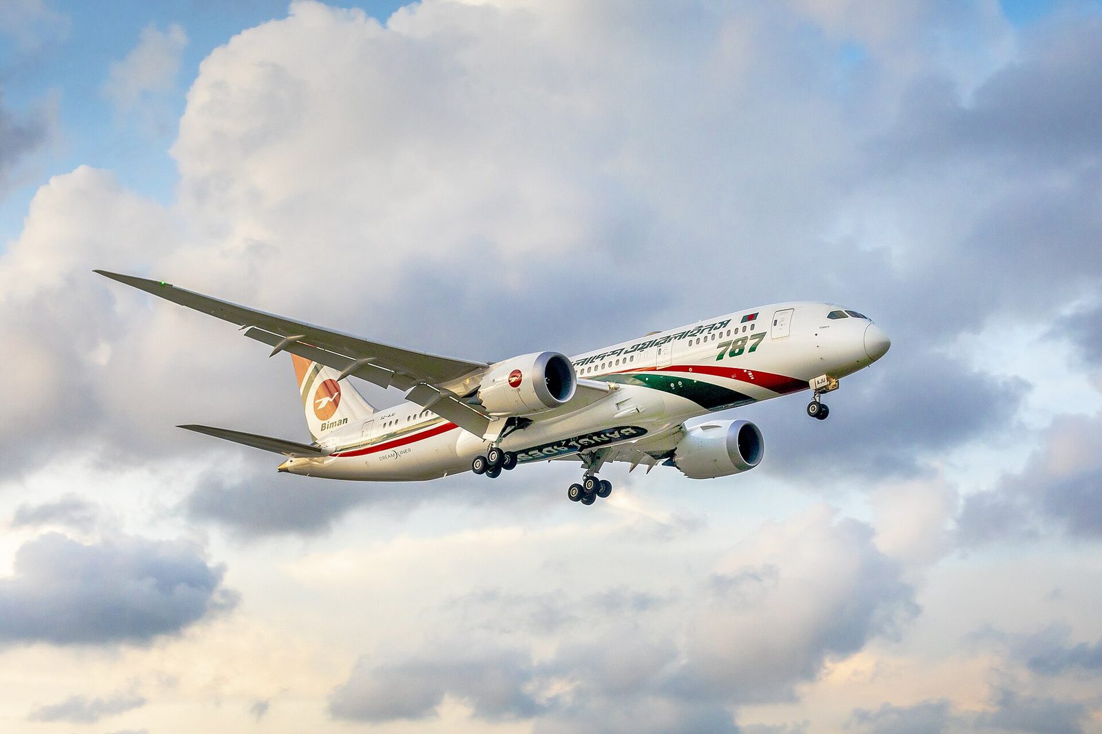 Boeing 787-9 in vlucht
