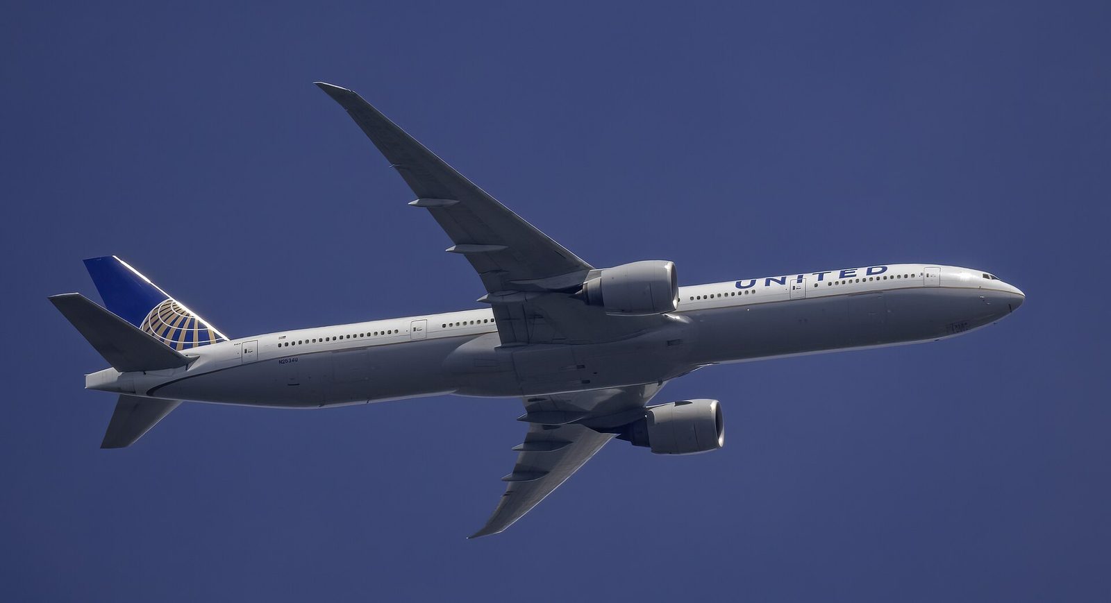 Boeing 777-300ER in vlucht
