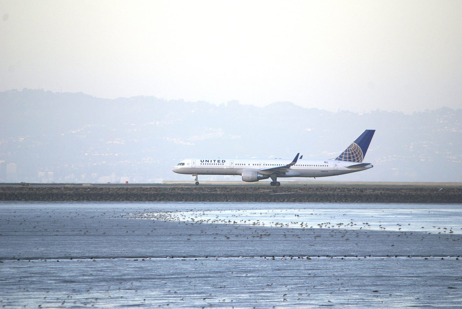 Boeing 757 in vlucht